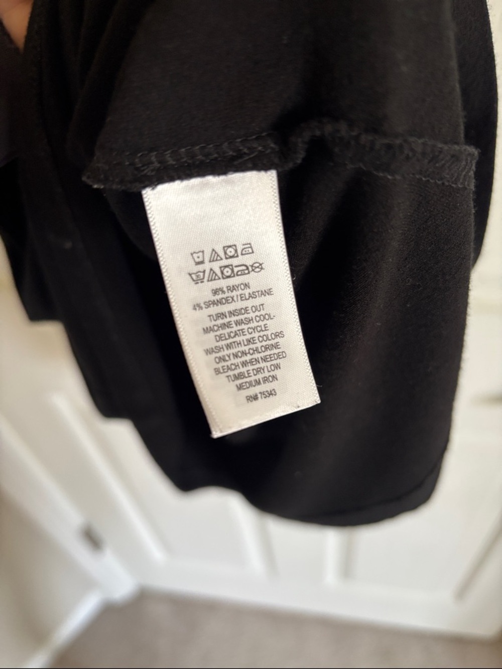 Paraphrase Black Long Sleeve Tie Cuff Shirt Dress size small - Picture 3 of 4